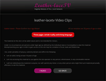 Tablet Screenshot of leather-lacetv.com